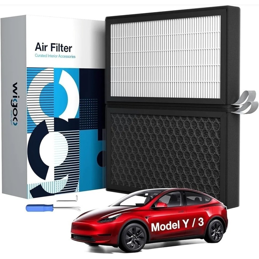 2026 Tesla Model 3 Model Y Cabin Air Filters 5-layer H14pro HEPA 2 Pack